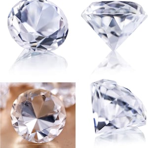 50mm Clear CRYSTAL Diamond Cover Minder Weight