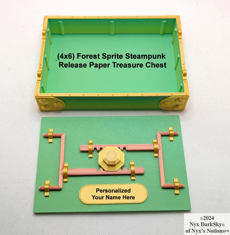 FOREST SPRITE PERSONALIZED Steampunk Release Paper Treasure Chest - Etsy