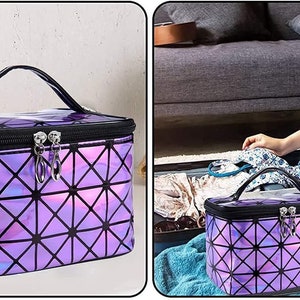 Med Purple Holographic Accessories Diamond Painting Tote Bag image 5