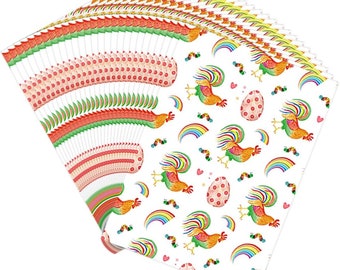 NEW - ROOSTER Diamond Print Release Paper