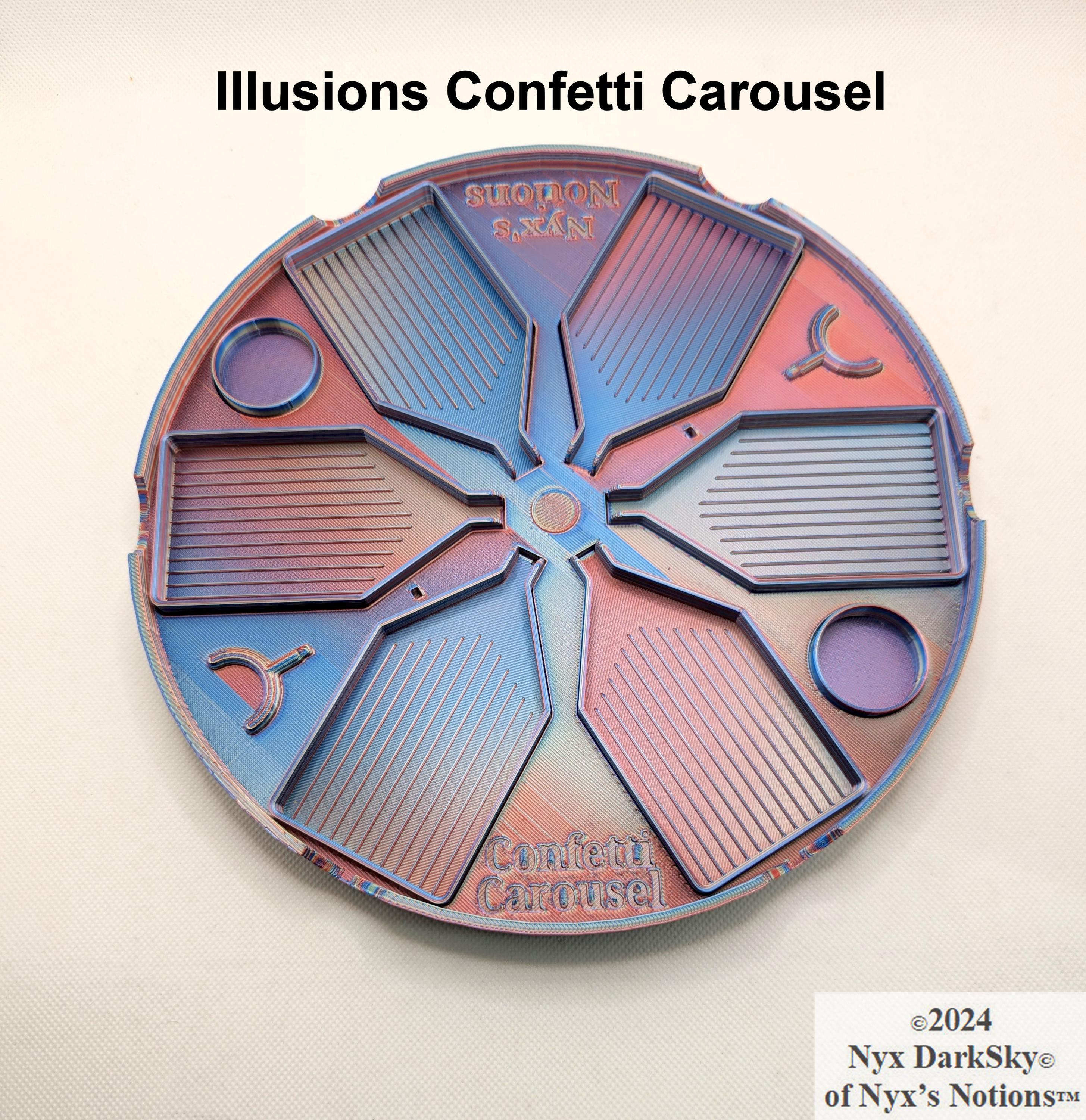 ILLUSIONS Confetti Carousel Diamond Painting Tray Set