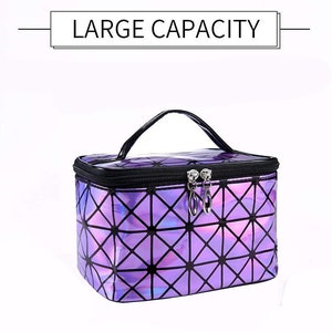 Med Purple Holographic Accessories Diamond Painting Tote Bag image 4