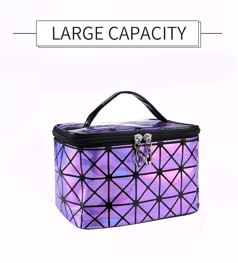 Med Purple Holographic Accessories Diamond Painting Tote Bag image 4