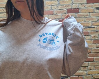 Adult "In My Detroit Football Era" Pullover Sweatshirt | Football | Michigan | Honolulu Blue | Motor City | Grit