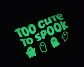 Too Cute to Spook Bell Bottom Halloween Set | Glow In The Dark | Fall Kids Clothes | Toddler Clothing