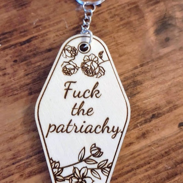 Fuck The Patriarchy Keychain | Equality Keychain | Pro-Choice | Pride | Feminist | Taylor Swift | RED | Taylor's Version