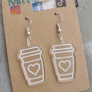 Coffee earrings