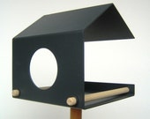 garden decoration - bird - bird feeder - bird hause  - flyby - black
