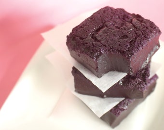 Ube Butter Mochi Vegan + Gluten Free Soft & Squishy Hawaiian Mochi Cake