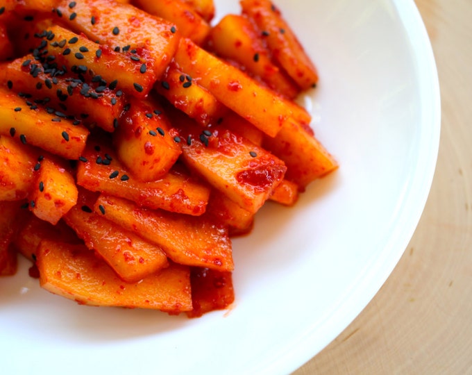 Korean Food Kimchi Fresh Watermelon Kimchi Unique Kimchi Etsy