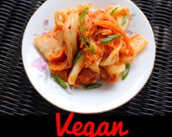 VEGAN KIMCHI - Refined Sugar Free Korean Kimchee - 1 lb 김치