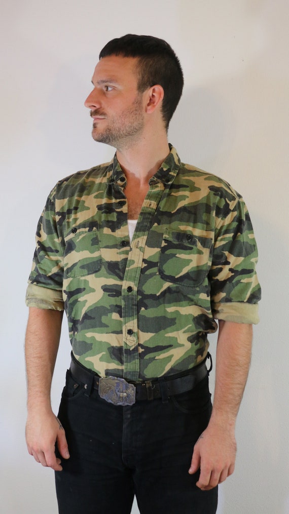 My Favorite Shirt // Camo All-Over-Print Button-U… - image 1