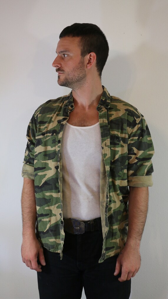 My Favorite Shirt // Camo All-Over-Print Button-U… - image 3