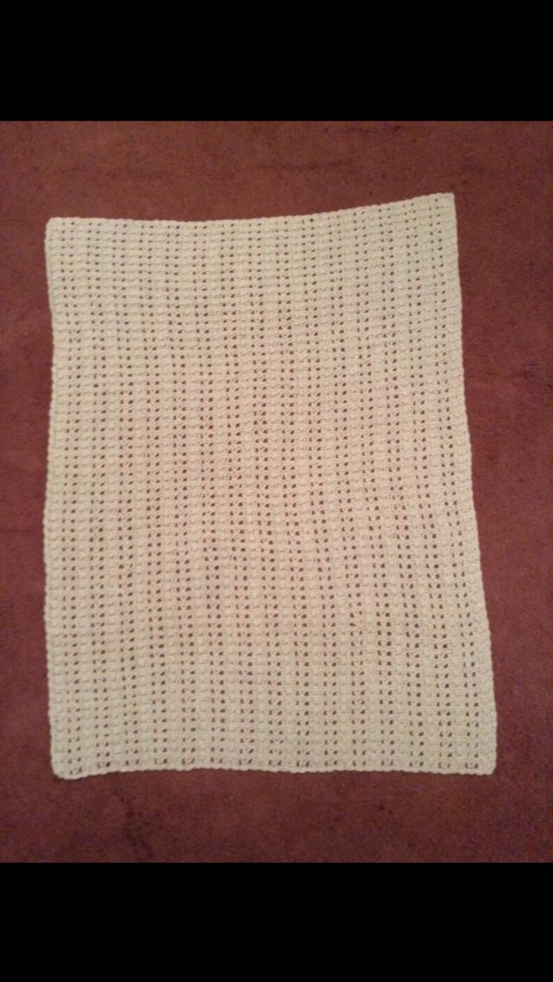 Mint green variegated baby yarn handmade crochet baby blanket