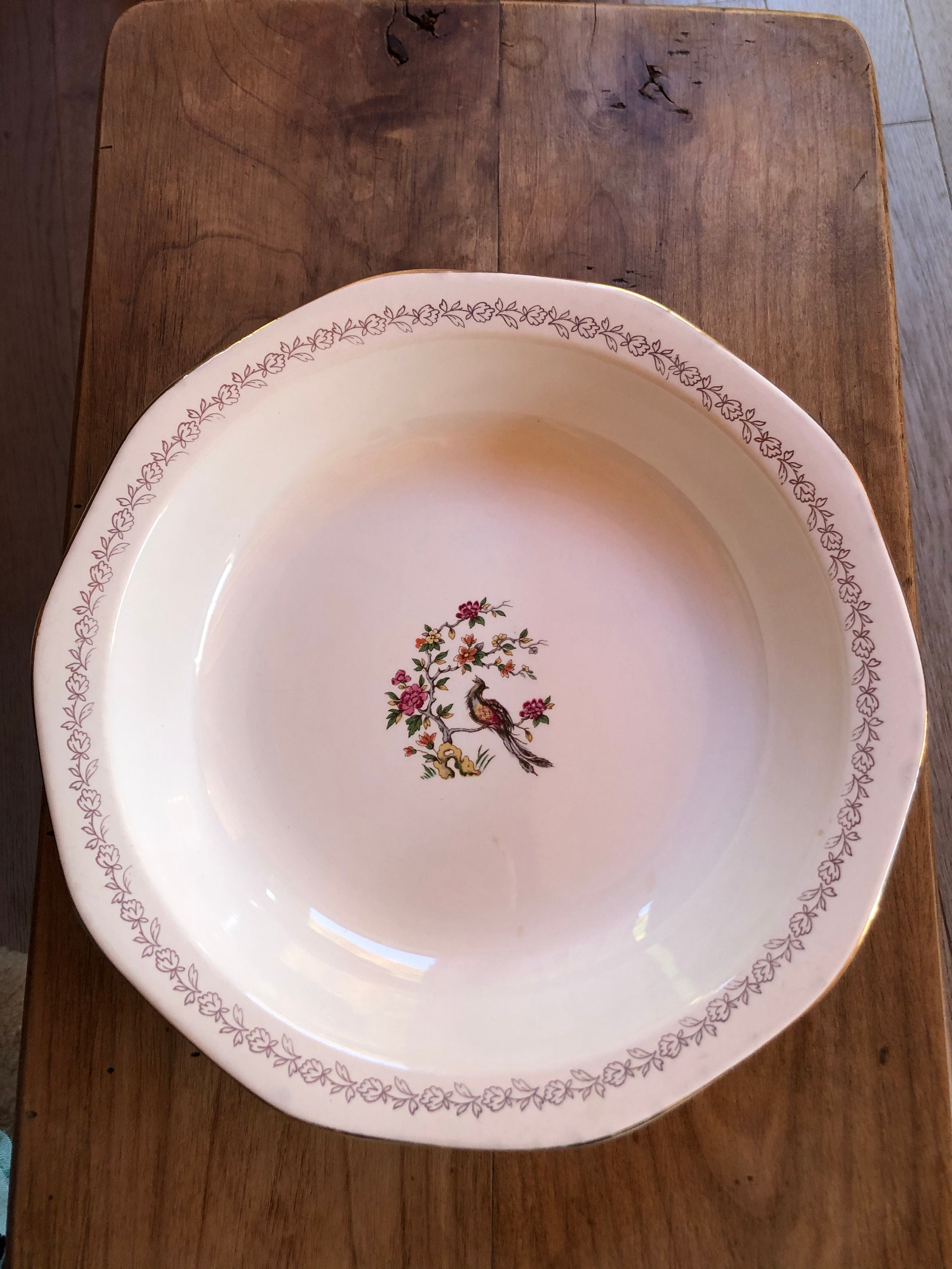 Saladier en Porcelaine Vintage Digoin & Sarreguemines