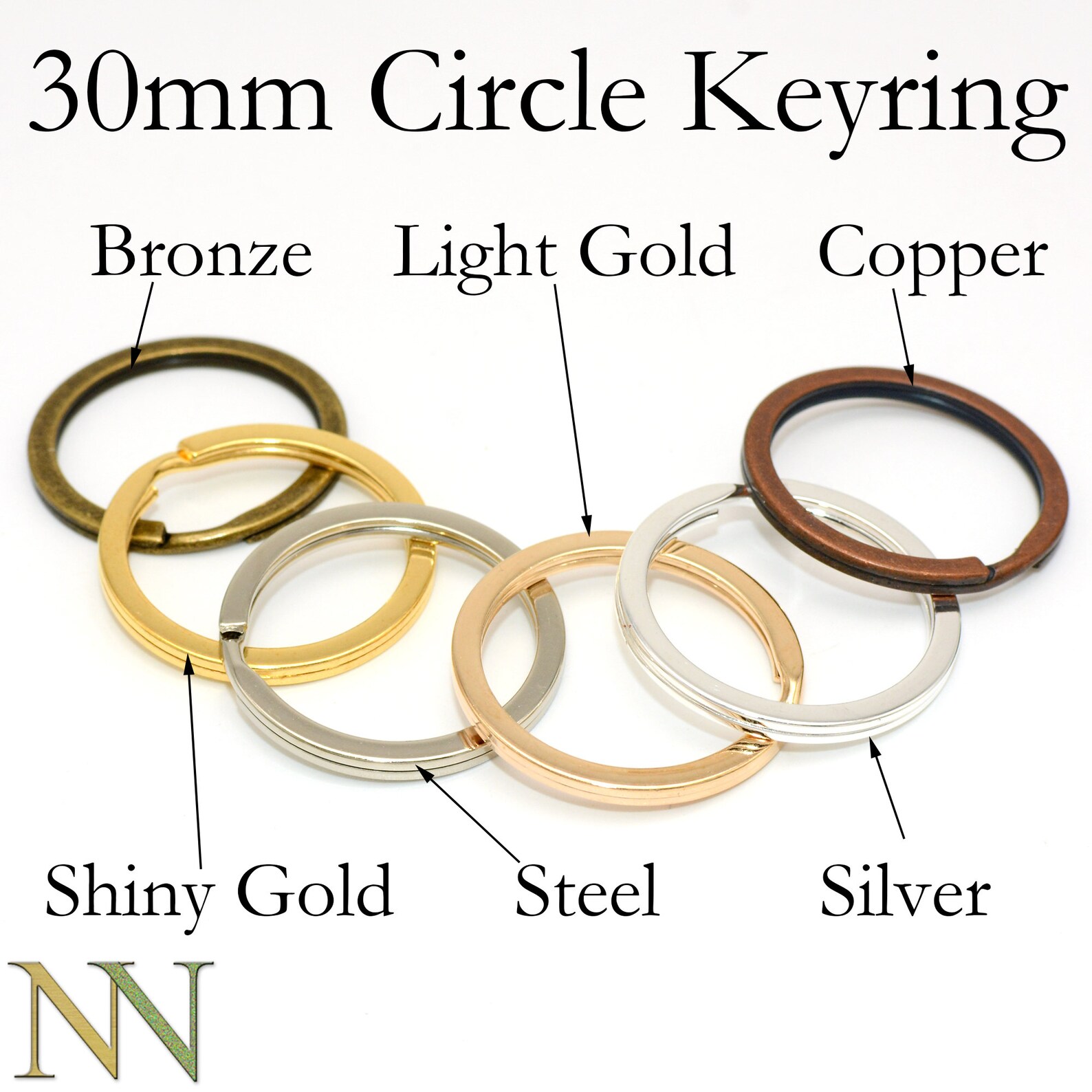 Bulk Wholesale Key Rings Circle Keyring Split Ring Keychain Etsy