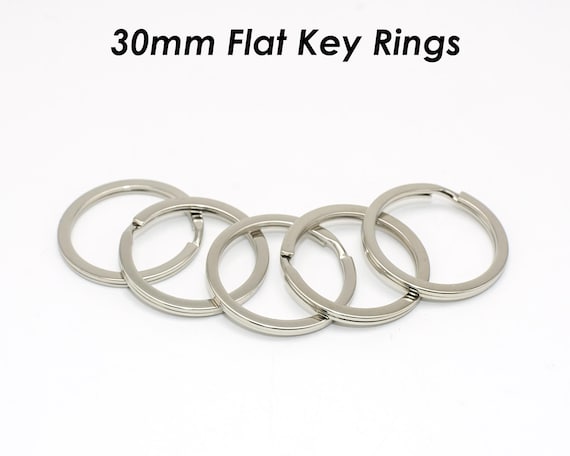 Anelli Doppi Portachiavi Metallo Argentato - 240 Pezzi ø30mm - Foto 9