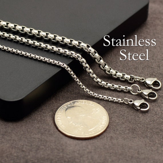 Men's 30 inch 2024 stainless steel necklace