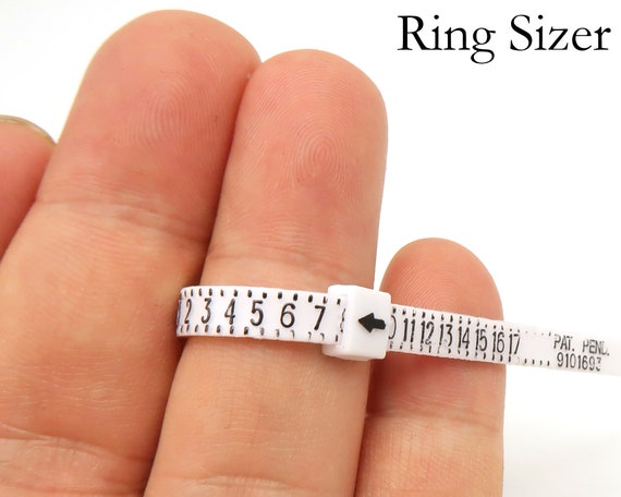 Ring Size Stick Mandrel Finger Gauge Ring Sizer Set Measuring Sizes Jewelry  Tool