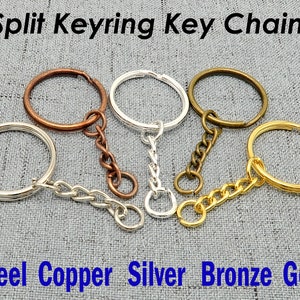 Choose Small Extra Large Keyring SPLIT RINGS Metal Brass Hoop Loop Key  Holder -  Israel