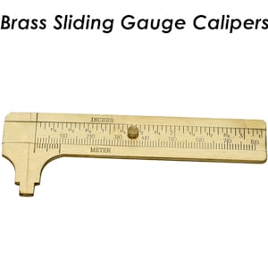 Brass Sliding Gauge Caliper Millimeter Bead Measuring Tools, Slide Guge, Slide Callipers