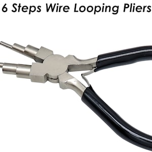 6 Step Wire Looping Pliers, Bail Making Pliers, DIY Beading Tools, Wire ...