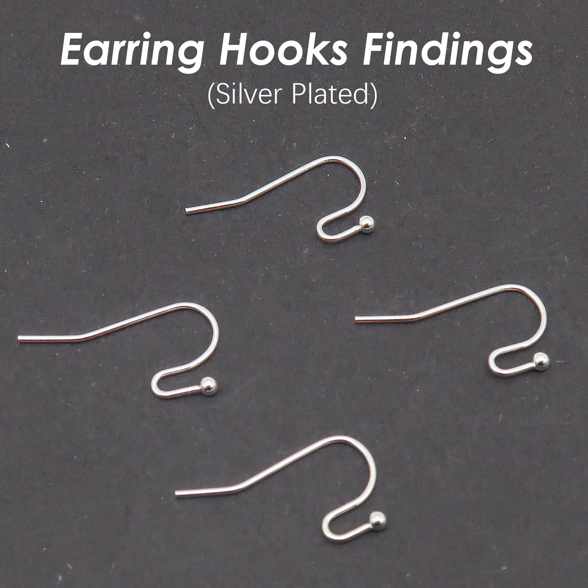100 x バルク卸売イヤリングフック シルバー ゴールド ブロンズ 銅 低