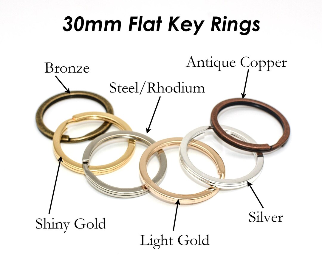 30mm Circle Key Rings Split Rings, Bulk Wholesale Keyrings, Keychain ...