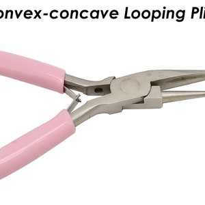 Convex-concave Pliers, Round Nose Pliers, Wire Looping Pliers for Wire Looping and Bending Tool, Mini Pliers for DIY Jewelry Making Tool