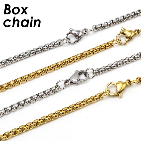 UMAOKANG Gold Plated Stainless Steel Chains - 18 Inch, 10-Pack For Jewelry Making - View #2