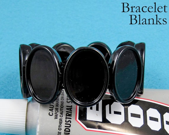 Oval Bracelet Blank Bezel Bracelet Setting, Stretchy Bracelet Bezel Tray,  Elastic Bracelet Frame, Handmade Bracelet Base for Jewelry Making