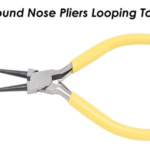 Round Nose Pliers, Wire Looping Pliers, Bail Making Pliers, Wire Jewelry Making Tool, Beading Tools, Wire Looping Tool for Jewelry Making