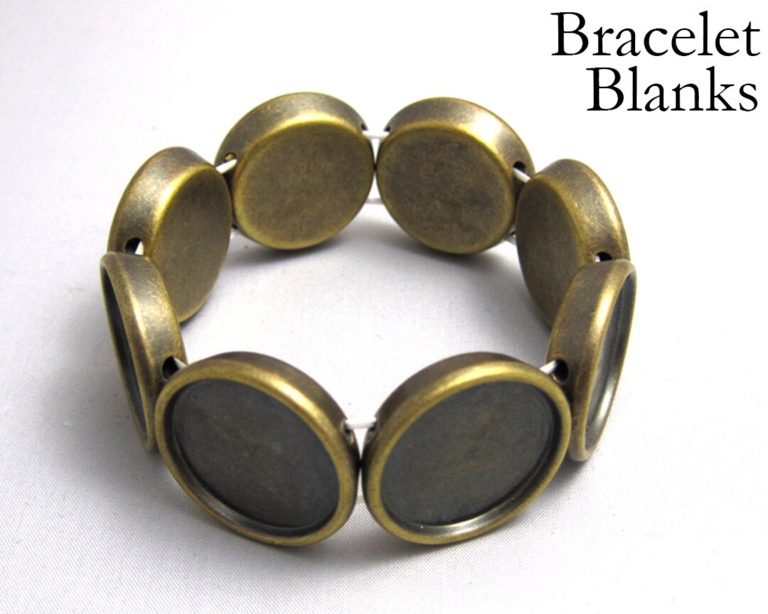10pcs 25mm 1 inch round setting Blank Bracelet Cuff, bracelet blanks, Bezel Bracelet  Blank, Bracelet Tray
