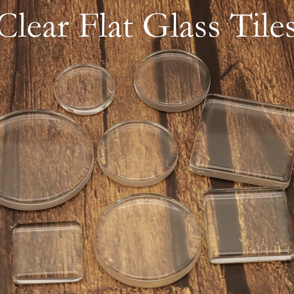 Clear Glass Tiles Etsy