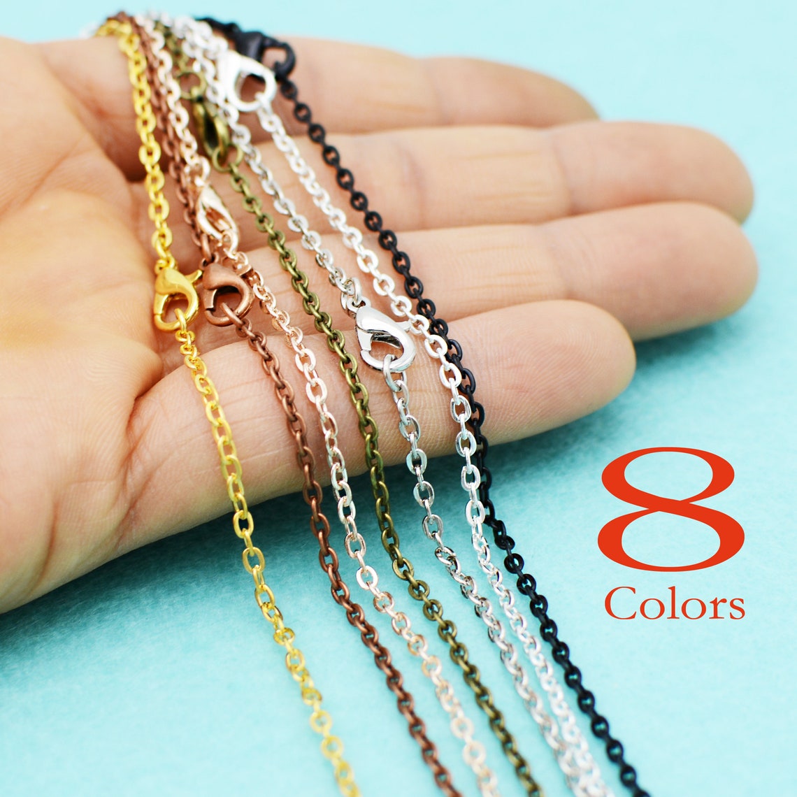 10 X Antique Copper Chain Necklace 18 24 30 Inch Copper Etsy