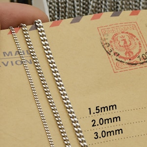 30 Feet Bulk Curb Chain 1.5mm 2mm 3mm Stainless Steel Link Chain Gold Silver by Length Yard Meter for Jewelry making