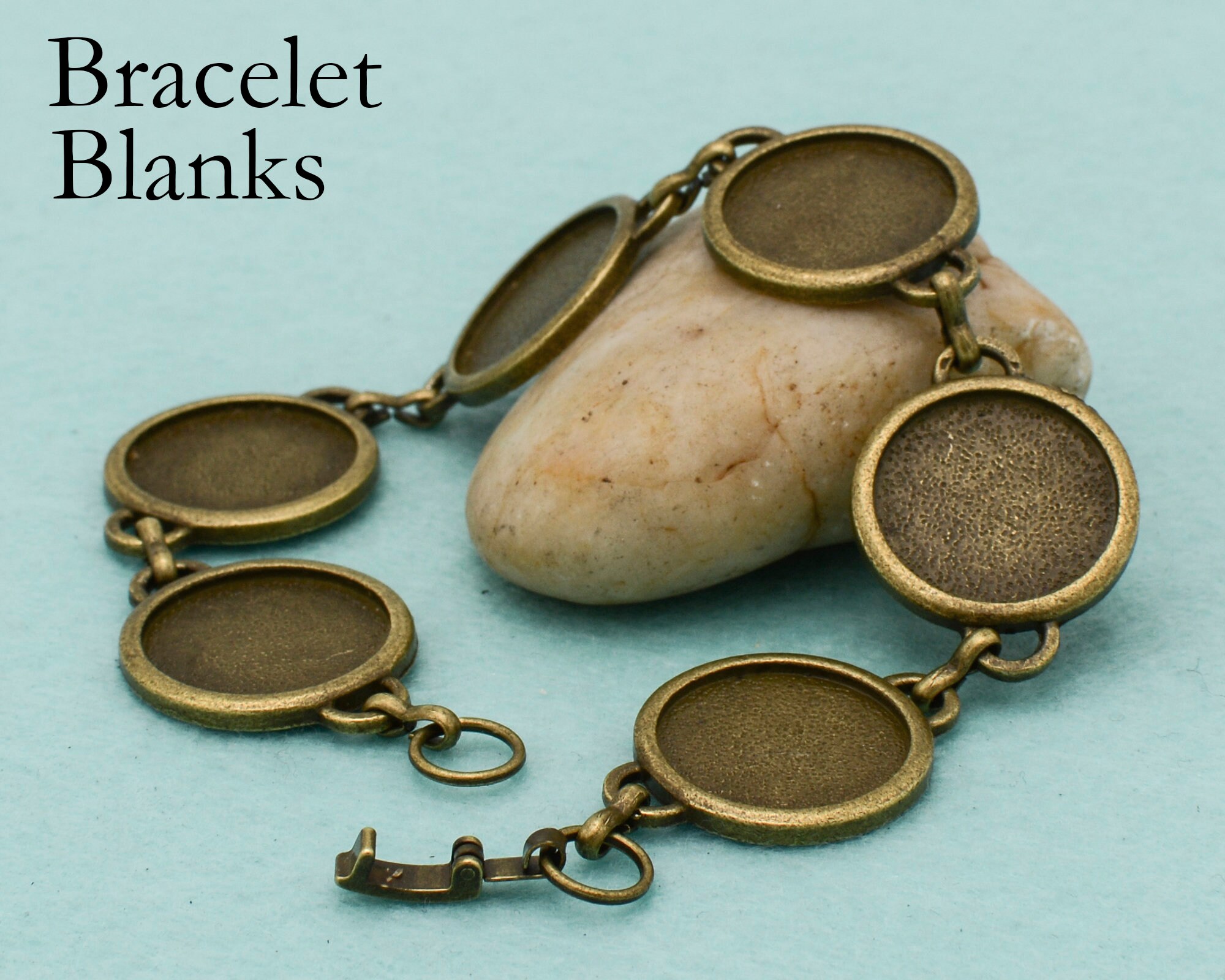 Handmade 18mm Round Bezel Bracelet Blanks for Jewelry Making Etsy
