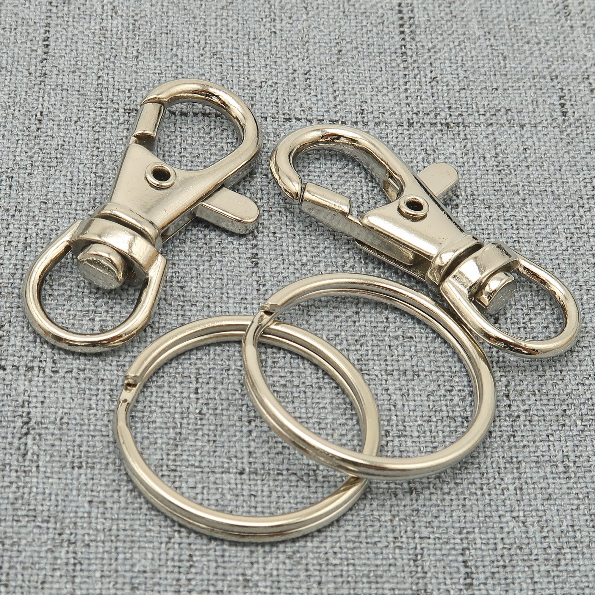 10 x Keychain Supplies Bulk Swivel Clip Key Clasp Swivel Etsy