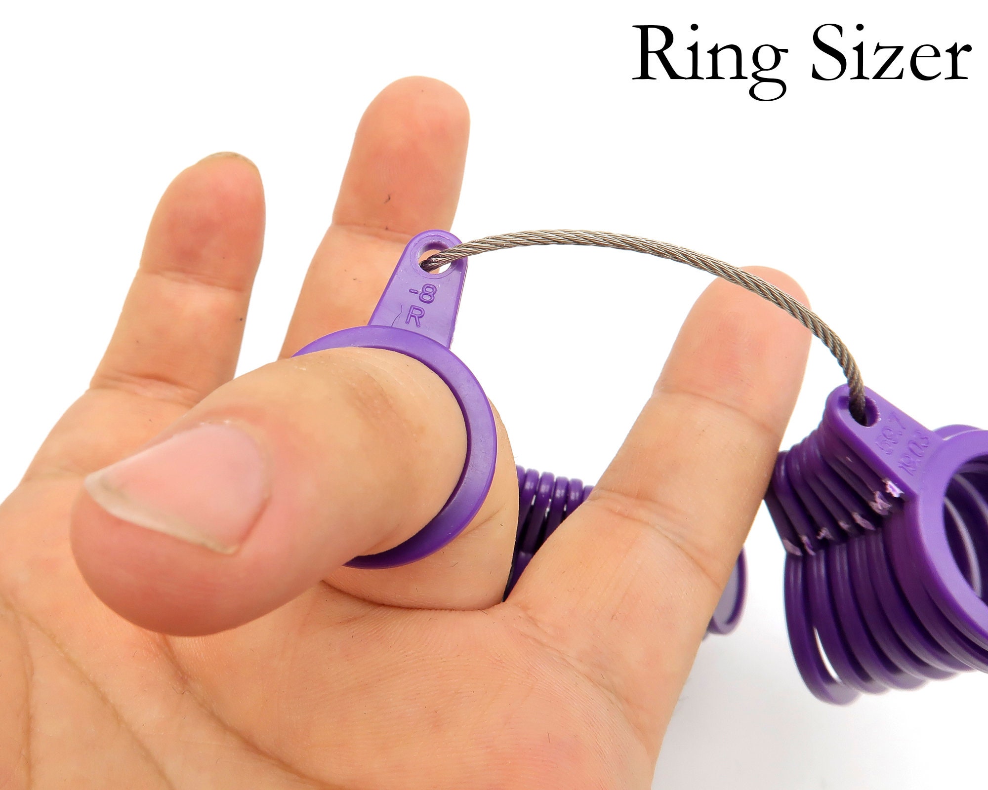 Finger Gauge Ring Sizer Measuring Sizes Jewelry Tool, Ring Sizing