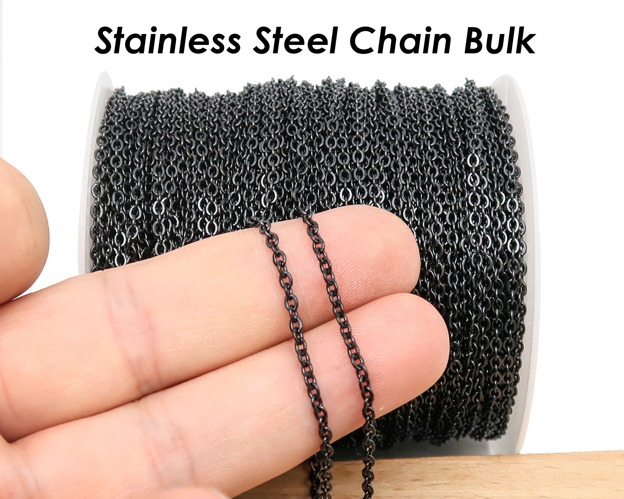 Stainless Steel Chain for Jewelry Making Wholesale Bulk Chain by
