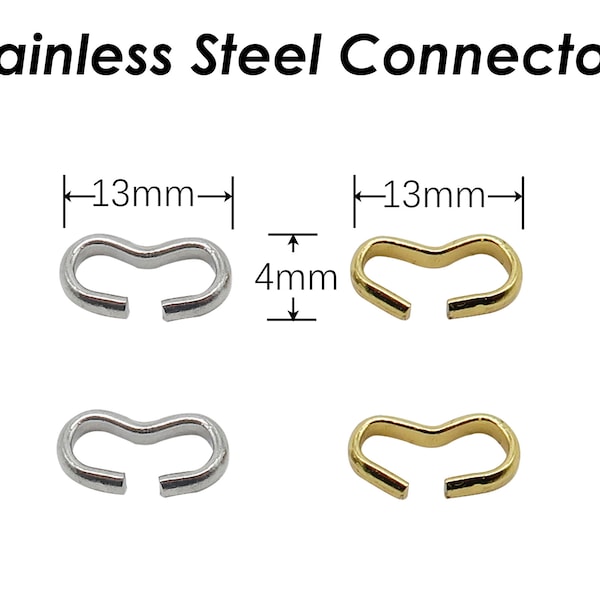 3 Shaped Connectors Gold Silver For Jewelry Making, Buckle Clasp Connectors Findings for Chain Necklace or Bracelet