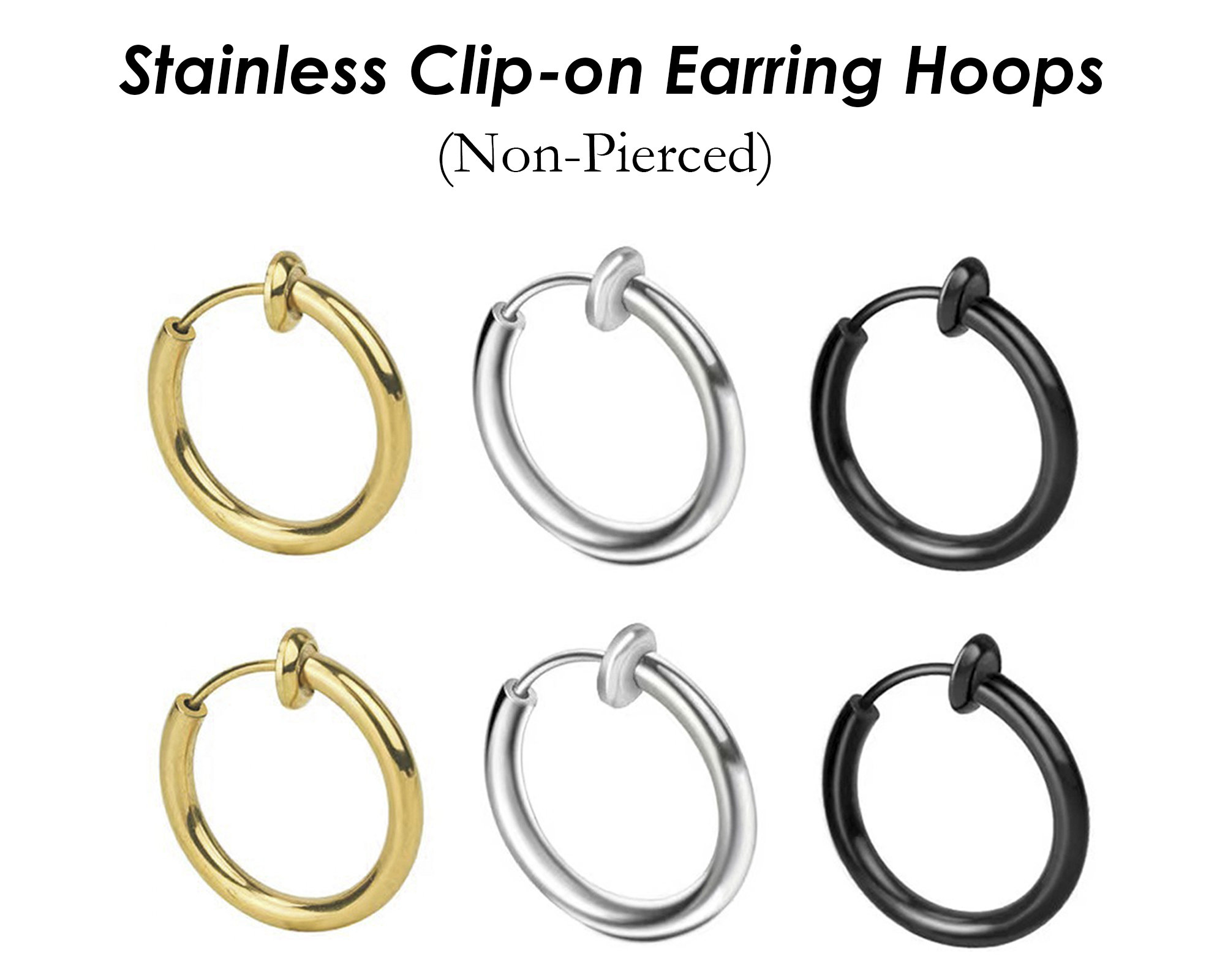 Orecchini A Clip A Forma Di Cuore - Orecchini Senza Foro Con Strass Per Un Look Elegante - Foto 8