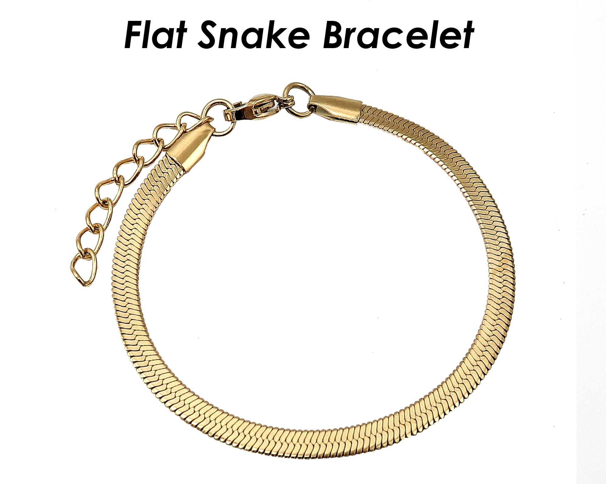 Flat Charm Bracelet - Etsy