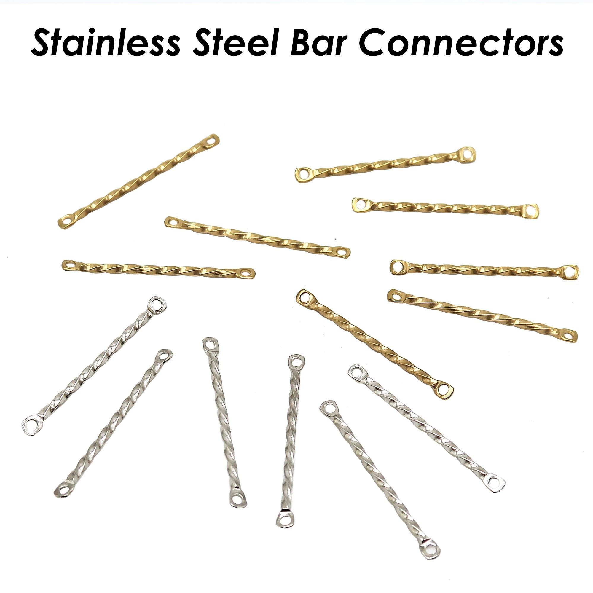 Connector Roding Bar 50 X Stainless Steel Bar Connectors, Twist Bar Links, Connecting Bars ...
