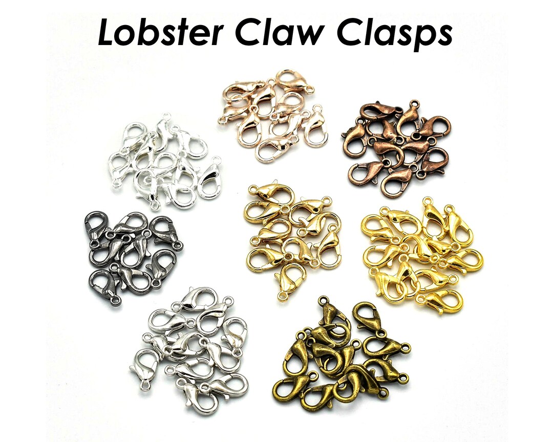 100 X Lobster Clasp Bulk Wholesale Findings Supplies, Silver Bronze
