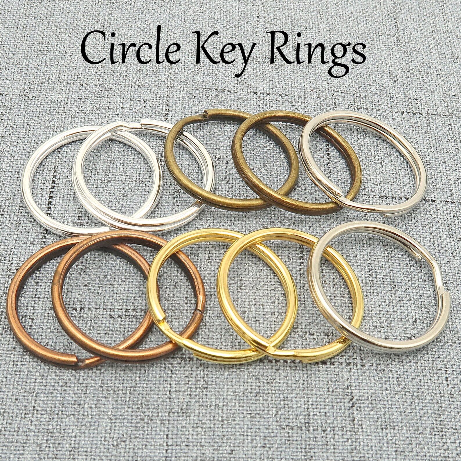 Bulk Wholesale Key Rings Circle Keyring Split Ring Keychain Etsy