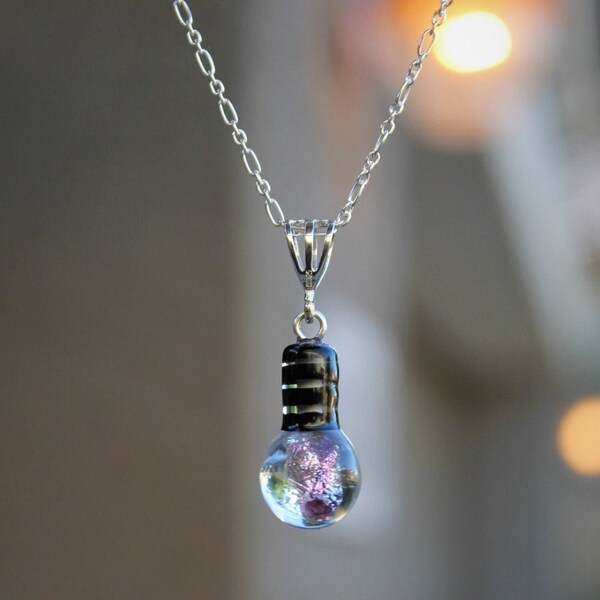Light Bulb Necklace Etsy