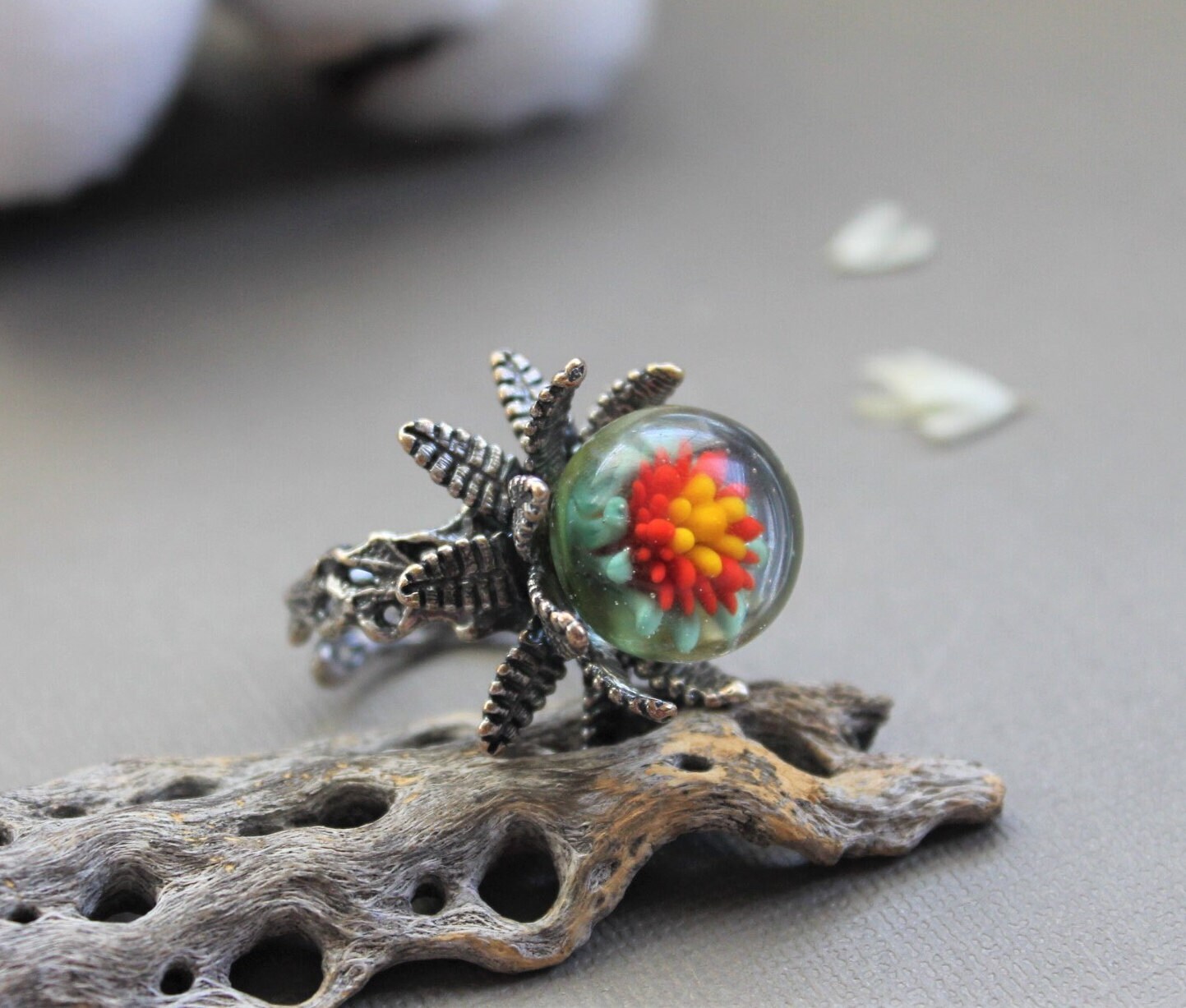 Murano Glass Ring Red - Etsy