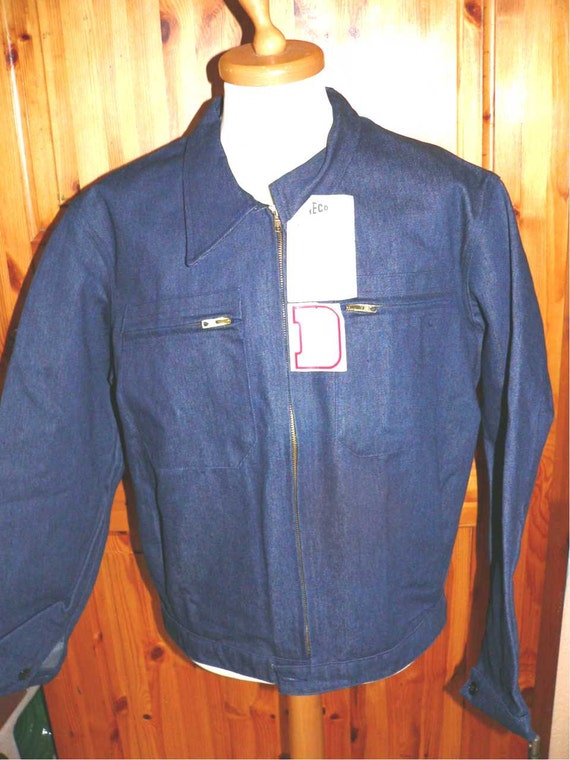 french denim work jacket