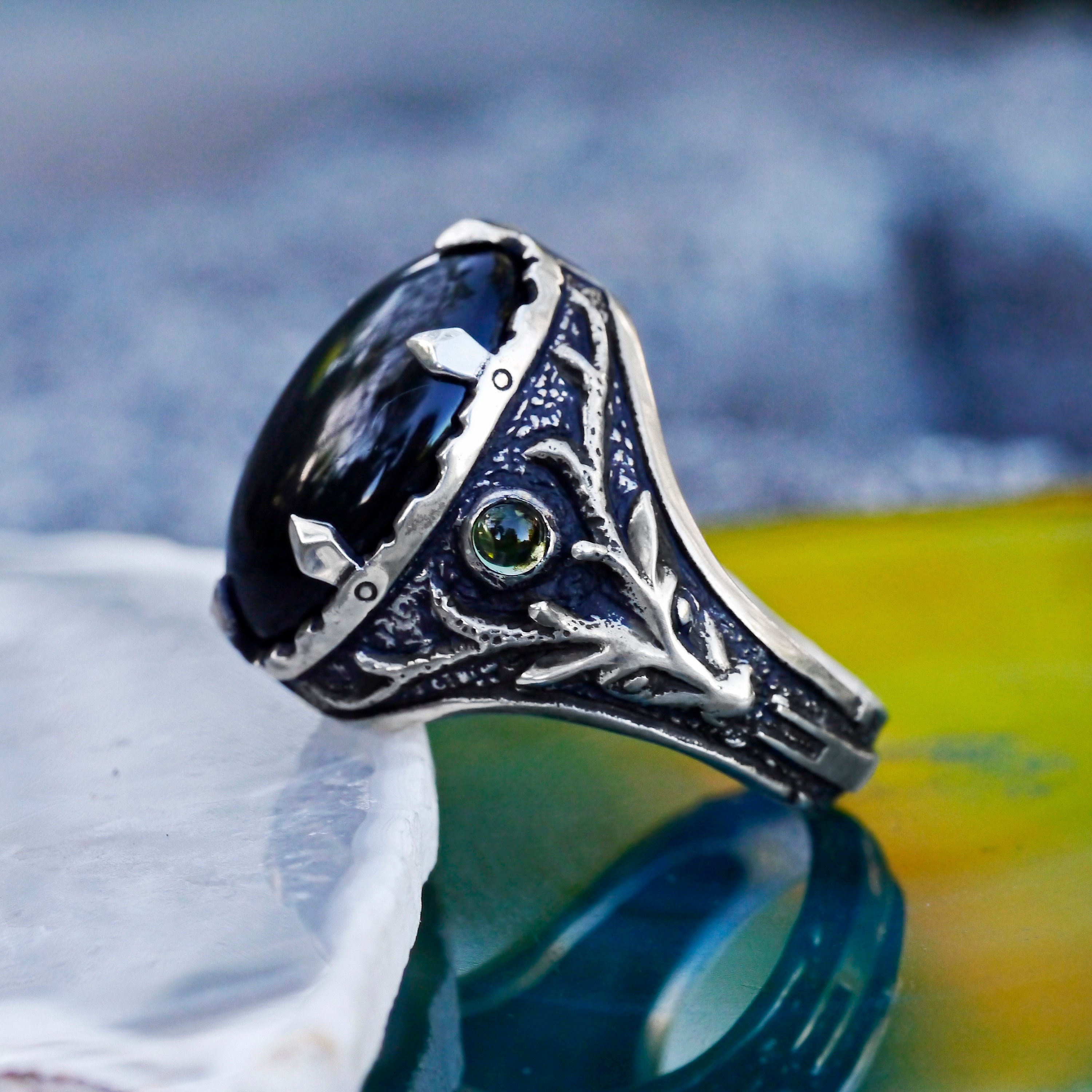 Silver rings with 2024 stones for ladies